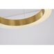 Canada LED 16 inch Gold LED Chandelier Ceiling Light